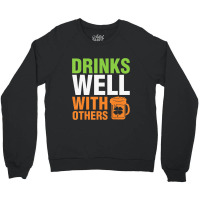 Irish Beer Drink Shamrock Happy Saint Patrick Crewneck Sweatshirt | Artistshot