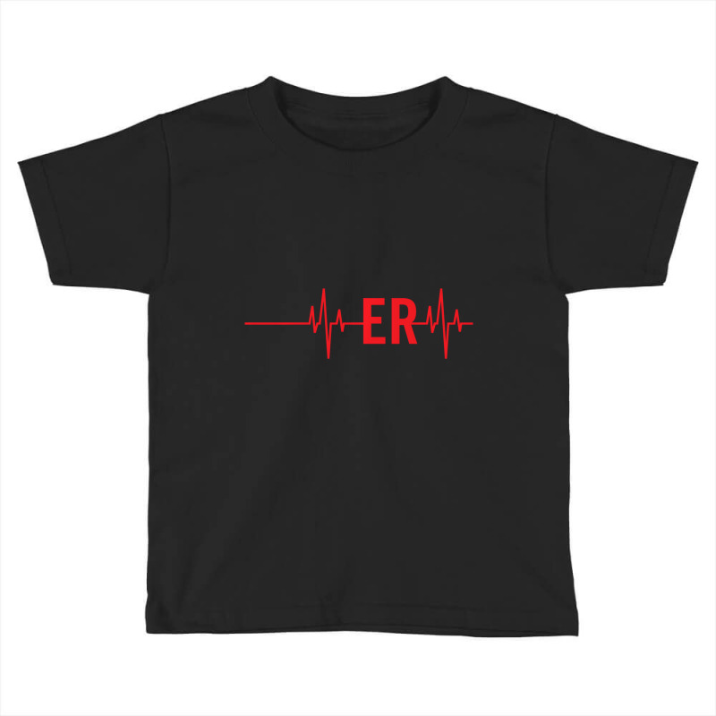 Emergency Medicine Physician Nurse Gift Er Heartbe Toddler T-shirt | Artistshot