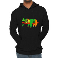 Leprechaun Sloth St Patricks Day Irish Shamrock Lightweight Hoodie | Artistshot