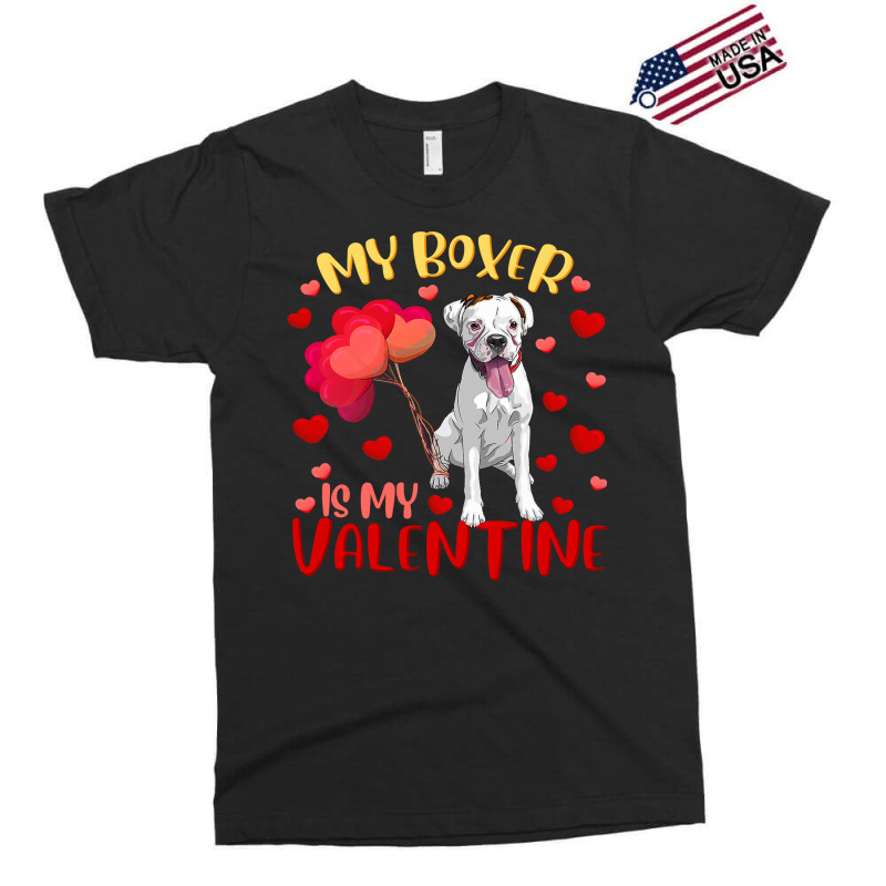 Boxer My Boxer Is My Valentine Heart Funny Boxer V Exclusive T-shirt | Artistshot