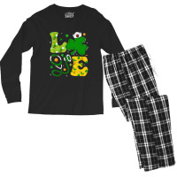 Funny Irish Nurse St Patrick's Day Shamrock Love Men's Long Sleeve Pajama Set | Artistshot