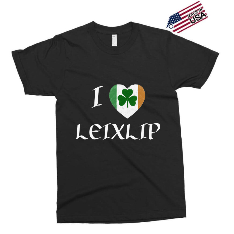 I Love Leixlip Ireland Eire Flag Heart Shamrock Exclusive T-shirt | Artistshot