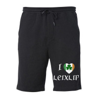 I Love Leixlip Ireland Eire Flag Heart Shamrock Fleece Short | Artistshot