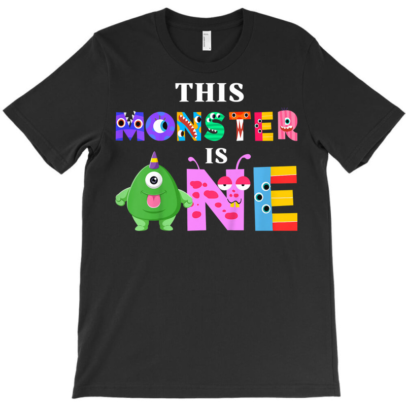 Kids This Monster Is One Year 1st Birthday Party F T-shirt | Artistshot