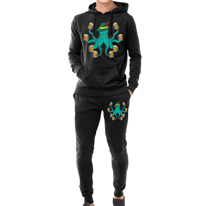 German Octopus Oktoberfest Funny Bavarian Festival Hoodie & Jogger Set | Artistshot