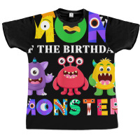 Mom Little Monster Kids 1st Birthday Party Family Graphic T-shirt | Artistshot