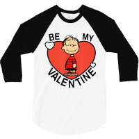 Peanuts Valentine Linus Heart T Shirt 3/4 Sleeve Shirt | Artistshot