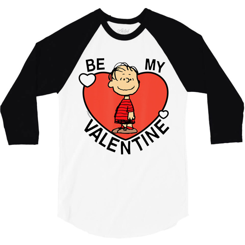 Peanuts Valentine Linus Heart T Shirt 3/4 Sleeve Shirt | Artistshot