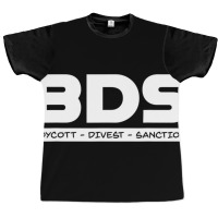 Bds Boycott Divest Sanction Leftist Progressive Id Graphic T-shirt | Artistshot