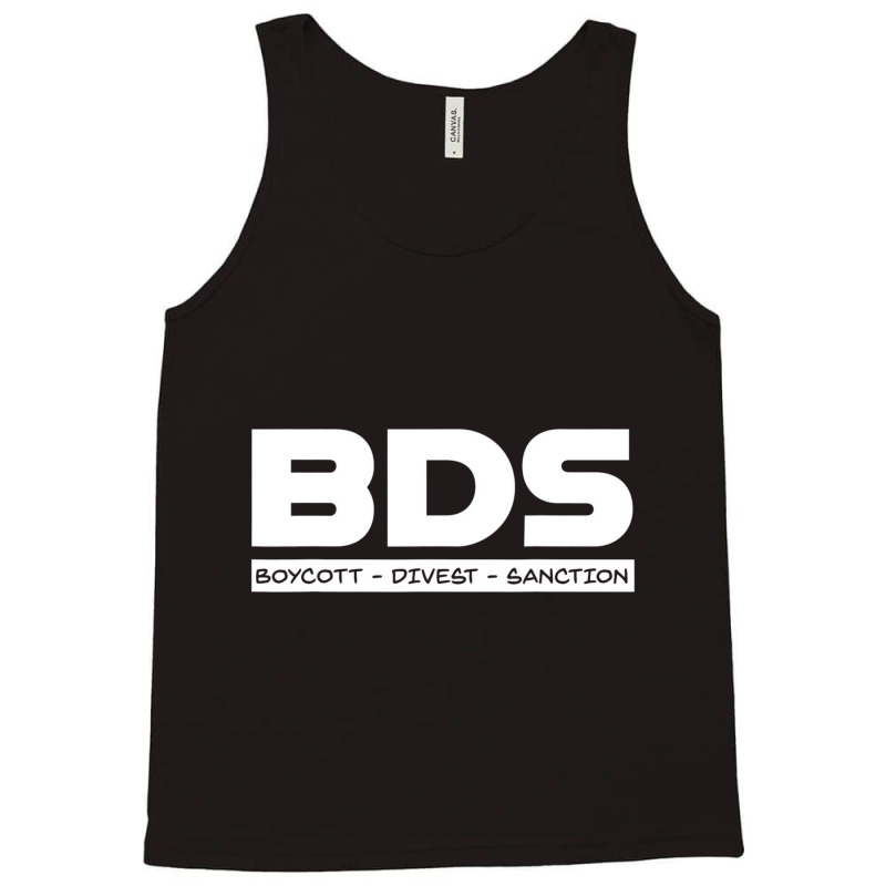 Bds Boycott Divest Sanction Leftist Progressive Id Tank Top | Artistshot