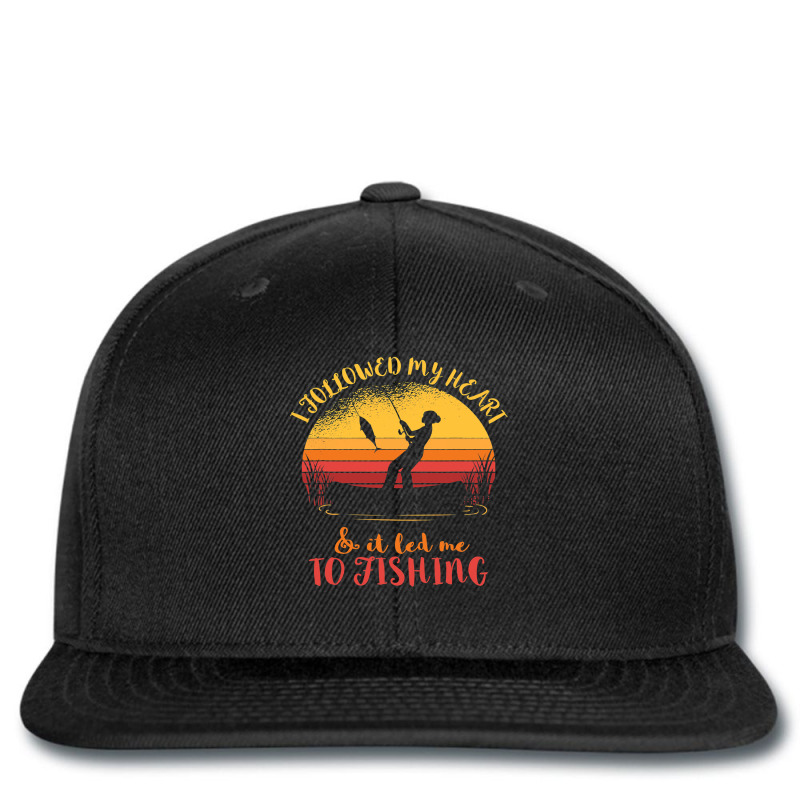 Fishing Sunset I Followed My Heart Fisherman Fishi Printed hat by Elegantset | Artistshot