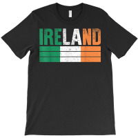 Vintage Ireland Flag Irish St Patrick Day Mens Wom T-shirt | Artistshot