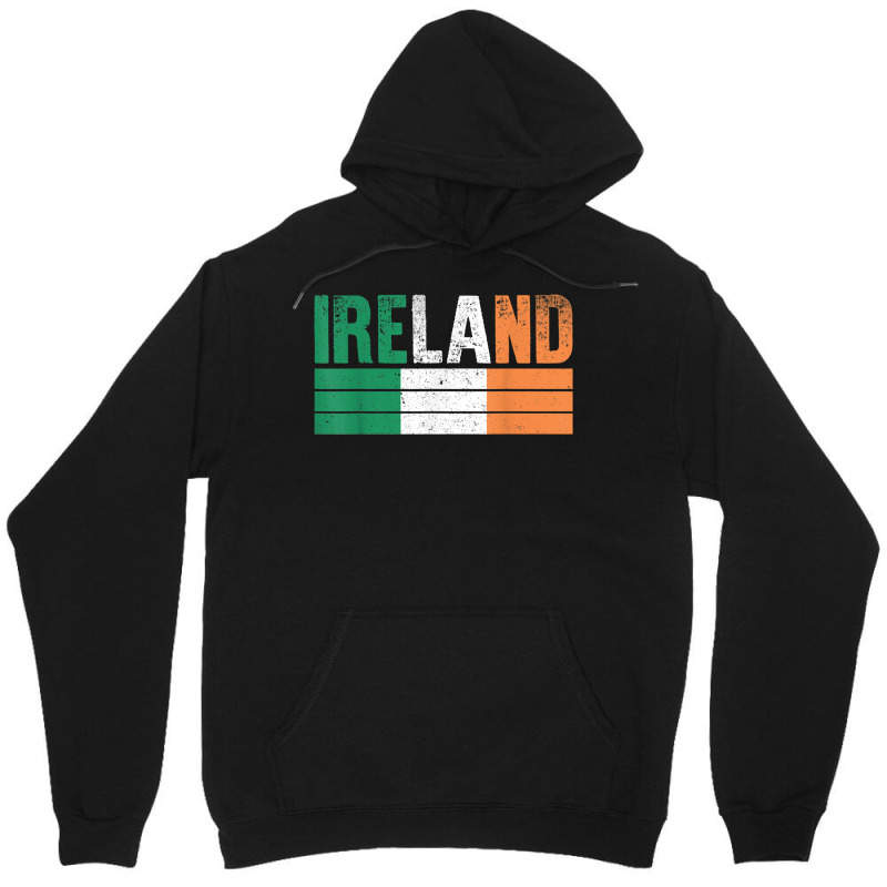 Vintage Ireland Flag Irish St Patrick Day Mens Wom Unisex Hoodie | Artistshot