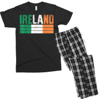 Vintage Ireland Flag Irish St Patrick Day Mens Wom Men's T-shirt Pajama Set | Artistshot