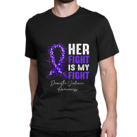 Her Fight Is My Fight Ribbon Domestic Violence Awa Classic T-shirt | Artistshot