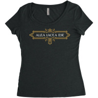 Alea Iacta Est Dice D20 Tabletop Rpg Addict Women's Triblend Scoop T-shirt | Artistshot