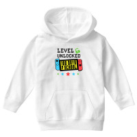 Level Unlocked 100 Days Of School Gamer Graphic Ar Youth Hoodie | Artistshot