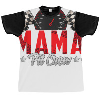 Race Car Birthday Party Racing Family Mama Pit Cre Graphic T-shirt | Artistshot