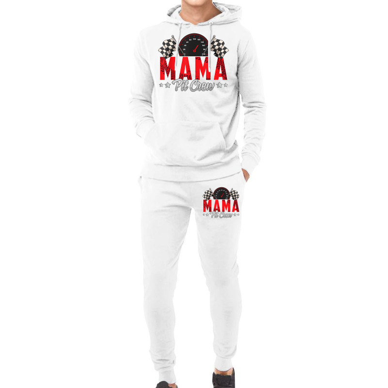 Race Car Birthday Party Racing Family Mama Pit Cre Hoodie & Jogger Set | Artistshot