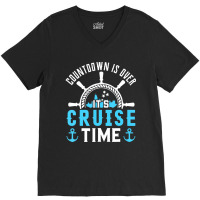 Countdown Is Over Its Cruise Time Shirt Couple Cru V-neck Tee | Artistshot