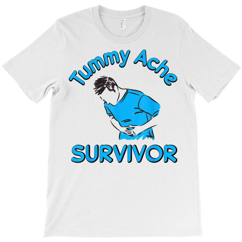 Vintage Tummy Ache Survivor Stomachache Ibs Funny T-shirt | Artistshot