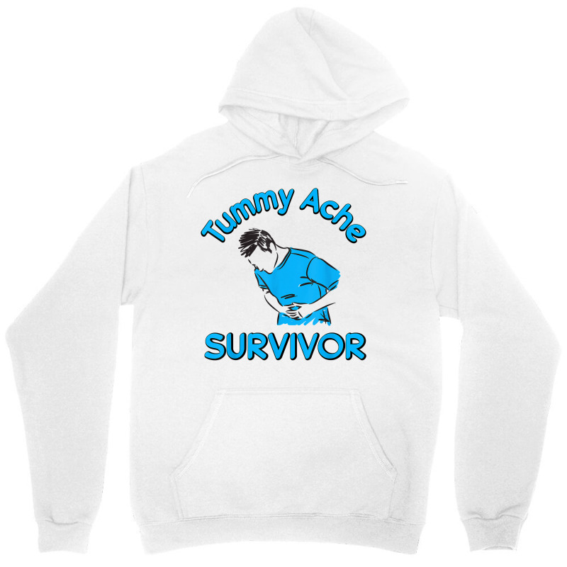 Vintage Tummy Ache Survivor Stomachache Ibs Funny Unisex Hoodie | Artistshot