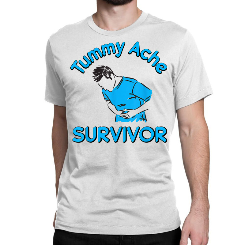 Vintage Tummy Ache Survivor Stomachache Ibs Funny Classic T-shirt | Artistshot