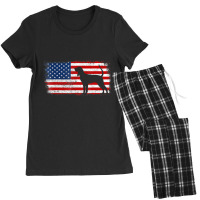 Black And Tan Coonhound American Flag Vintage T Sh Women's Pajamas Set | Artistshot