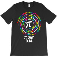 Pi Day Spiral Color Numbers 3 14 Happy Pi Day T Sh T-shirt | Artistshot