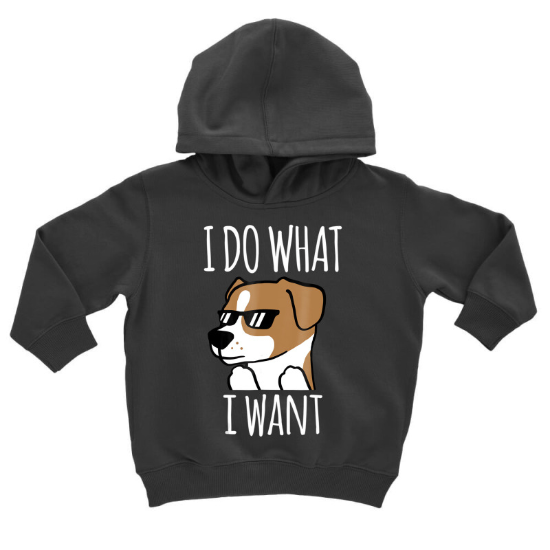 I Do What I Want Jack Russell Terrier T Shirt Funn Toddler Hoodie by fiddolamuf | Artistshot