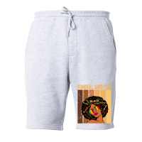 Funeral Director Afro African American Black Histo Fleece Short | Artistshot