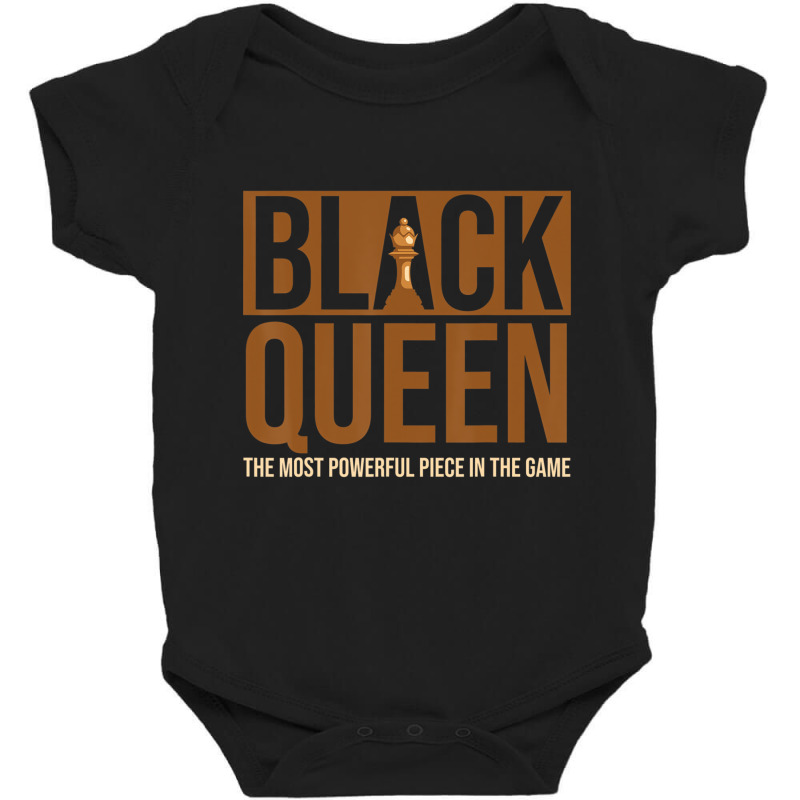 Black Queen The Most Powerful Piece In The Game Ch Baby Bodysuit | Artistshot