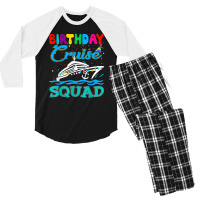 Birthday Cruise Squad Funny Boat Cruising Squad 20 Men's 3/4 Sleeve Pajama Set | Artistshot