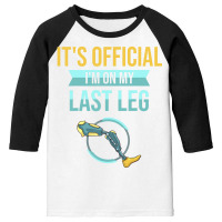 Leg Prosthetic Gift Leg Amputation Amputee T Shirt Youth 3/4 Sleeve | Artistshot