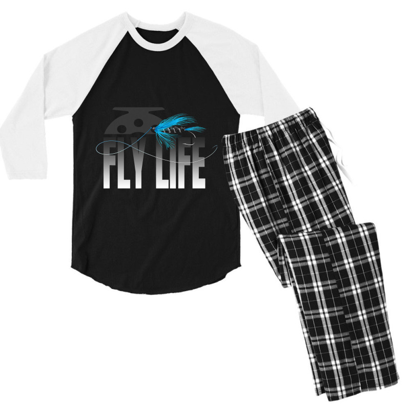 Fly Fishing Fly Life Fly Fisherman Men's 3/4 Sleeve Pajama Set | Artistshot