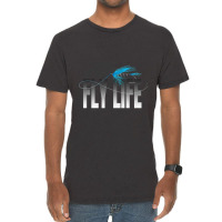 Fly Fishing Fly Life Fly Fisherman Vintage T-shirt | Artistshot