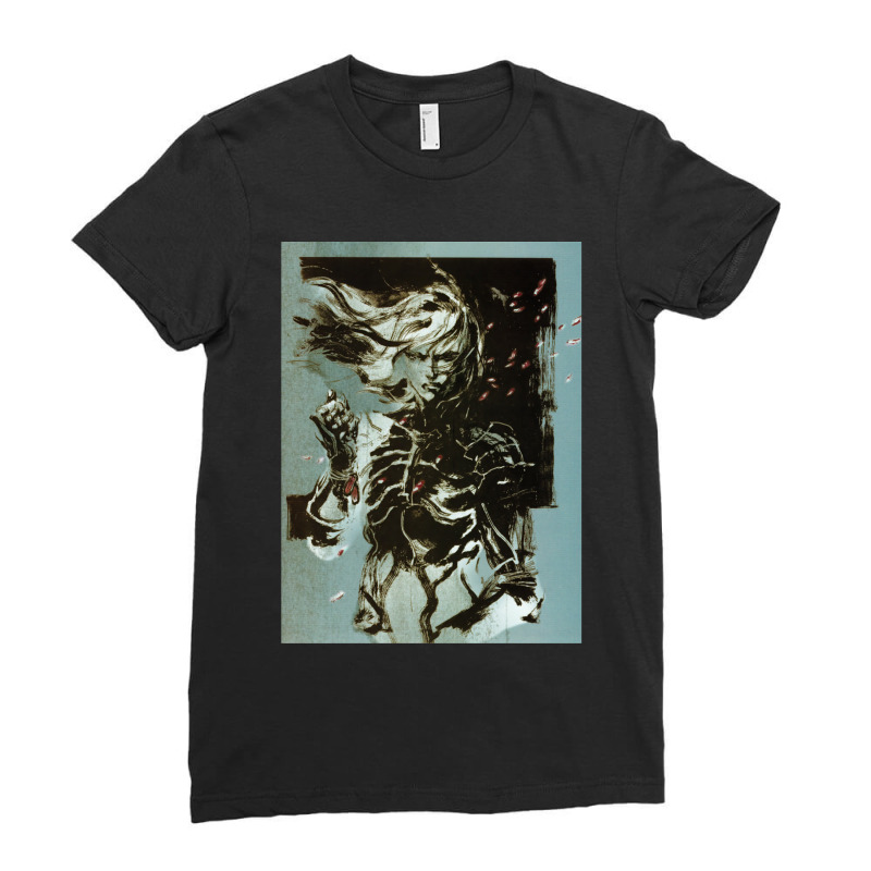 Metal Gear Solid Dark Ladies Fitted T-Shirt by CHARLOTTELYNNTAYLOR | Artistshot