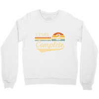 Level 2 Complete   2 Year Wedding Anniversary Gift Crewneck Sweatshirt | Artistshot