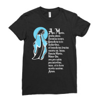 Ave Maria Schubert Music Latin Mass Catholic Mothe Ladies Fitted T-shirt | Artistshot