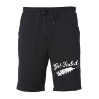 Vintage Distressed Barber  - Get Faded Script Tail Fleece Short | Artistshot