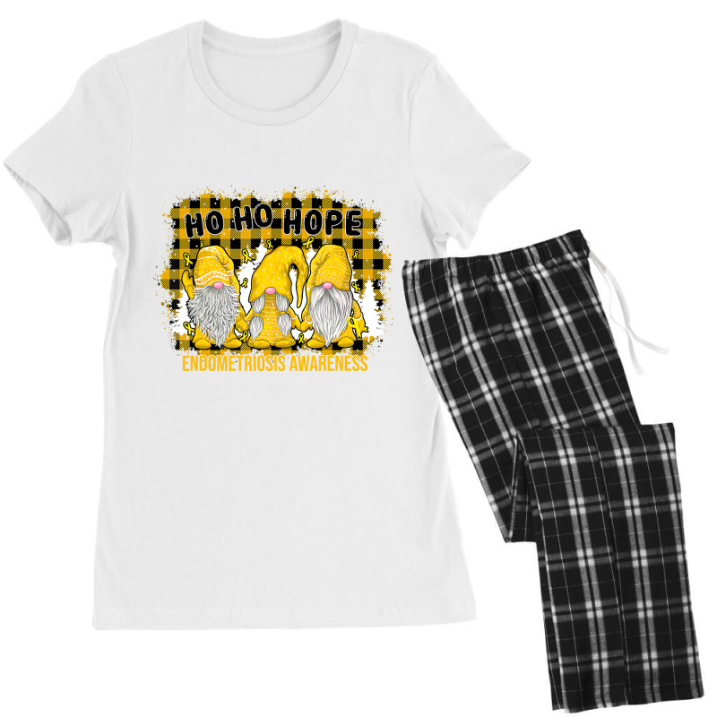 Endometriosis Awareness   Gnome Santa Hope Christm Women's Pajamas Set by galloywa | Artistshot