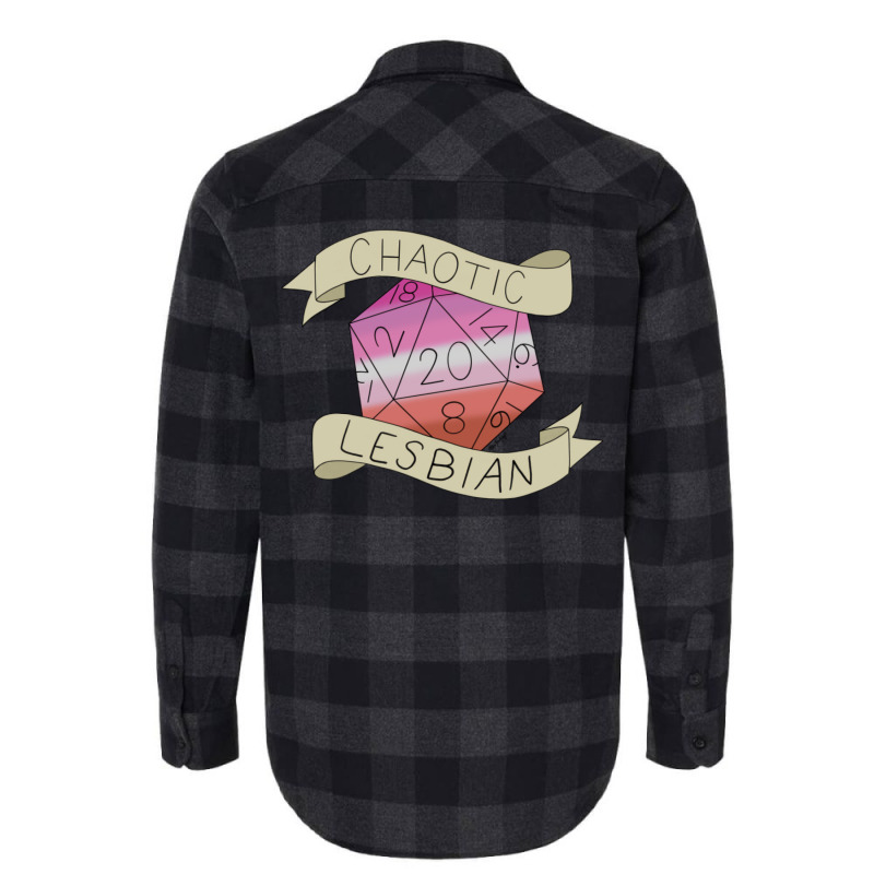 Chaotic Lesbian D20 Flannel Shirt by filesphomp | Artistshot