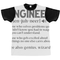 Engineer Funny Genius Civil Engineer Definition Fa Graphic T-shirt | Artistshot