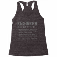 Engineer Funny Genius Civil Engineer Definition Fa Racerback Tank | Artistshot