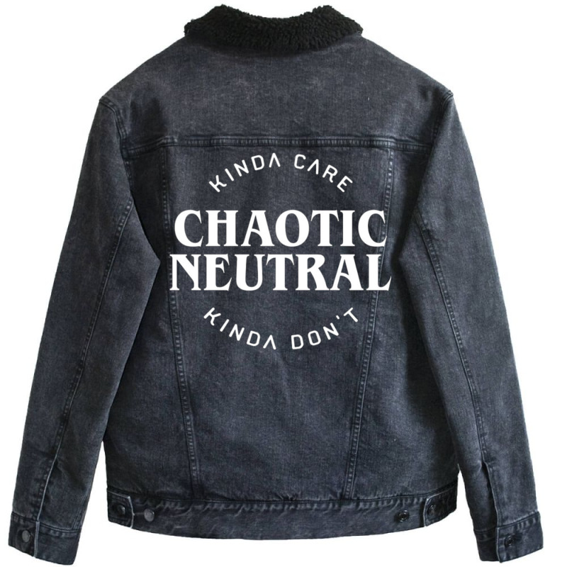 Chaotic Neutral 7 Unisex Sherpa-Lined Denim Jacket by filesphomp | Artistshot