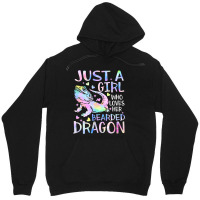 Just A Girl Who Loves Her Bearded Dragon Dragons L Unisex Hoodie | Artistshot