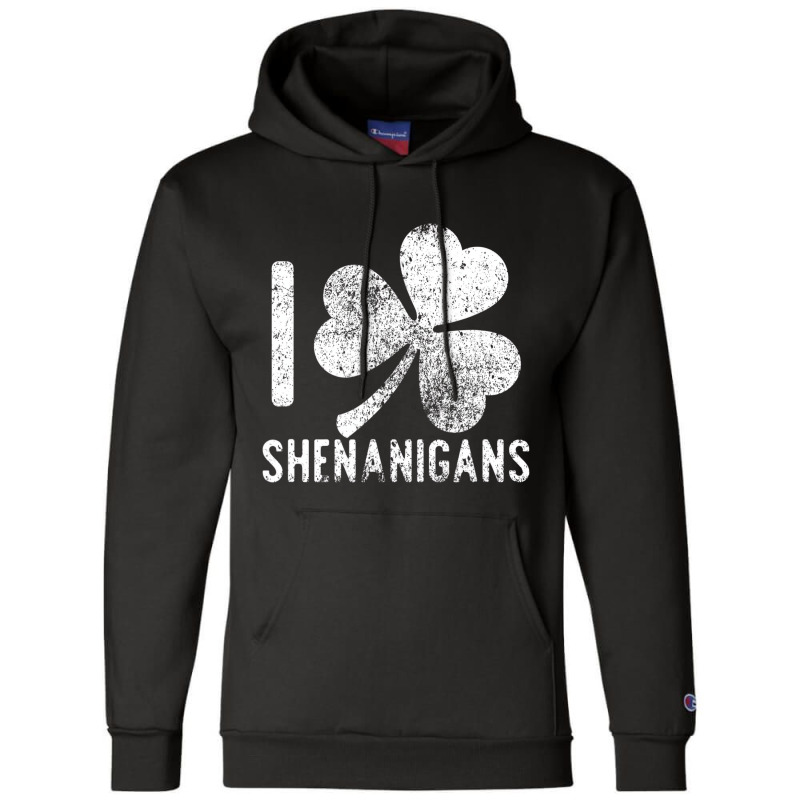 Funny I Love Shenanigans Shirt Vintage Distressed Champion Hoodie | Artistshot