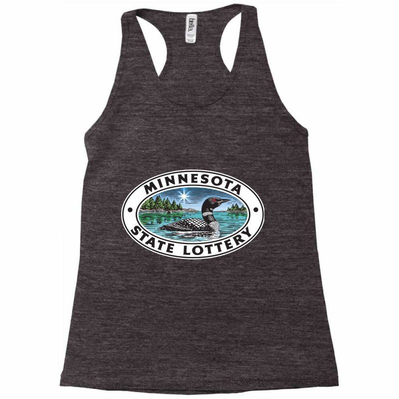 Minnesota State Lottery Racerback Tank by degetwo | Artistshot