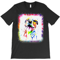 Pit Bull Terrier Dog, Dad Mom Boy Girl Tie Dye Ble T-shirt | Artistshot