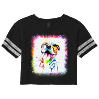 Pit Bull Terrier Dog, Dad Mom Boy Girl Tie Dye Ble Scorecard Crop Tee | Artistshot